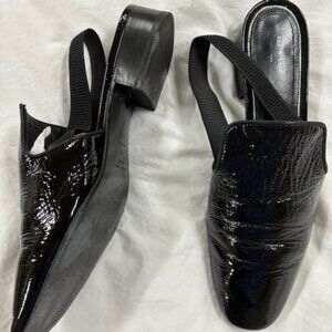rag & bone Patent Leather Mules with elastic strap - Size 11 (IT41)